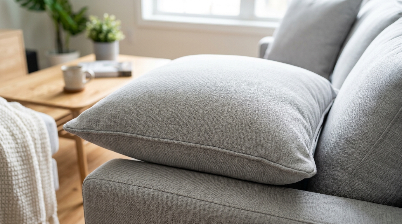 Kondisi sesudah pengerjaan cleaning: sofa bersih total